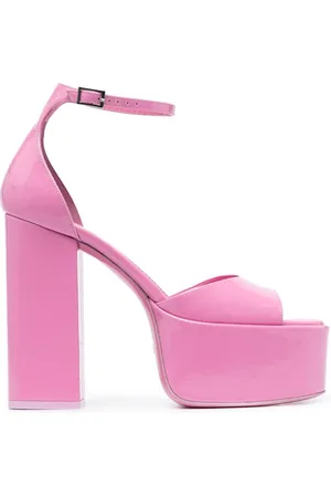 PARIS TEXAS 130mm patent-leather platform sandals