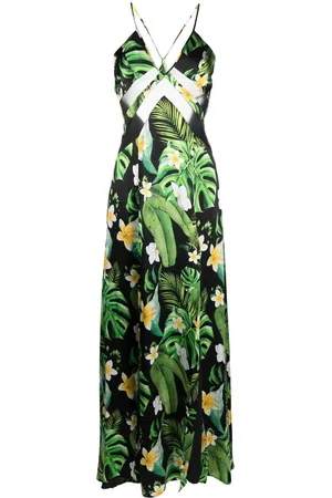 Philipp Plein Hawaii printed silk maxi dress