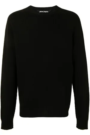 Palm Angels Curved-logo wool-blend jumper
