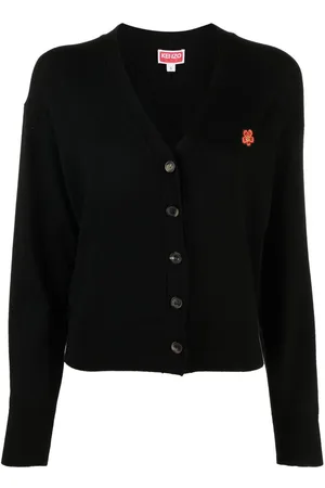 Kenzo Boke Flower embroidered wool cardigan