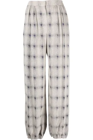 Emporio Armani Abstract-check print trousers