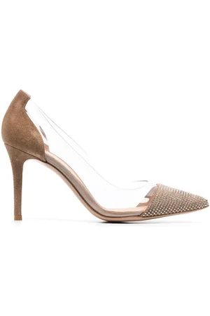 Gianvito Rossi Plexi Glitz 85mm pumps