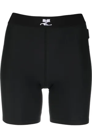 Courrèges Logo-print biker shorts