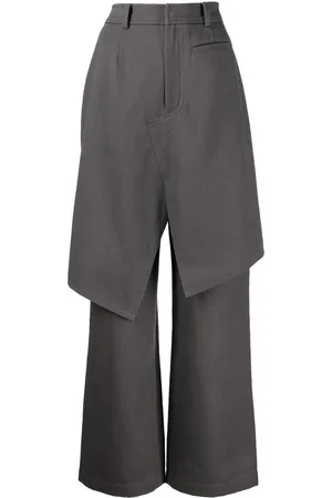 GOEN.J Layered twill trousers