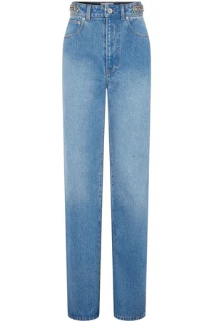Paco rabanne Chain-embellished straight-leg jeans