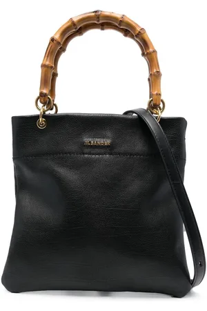 Jil Sander Logo-plaque leather tote bag