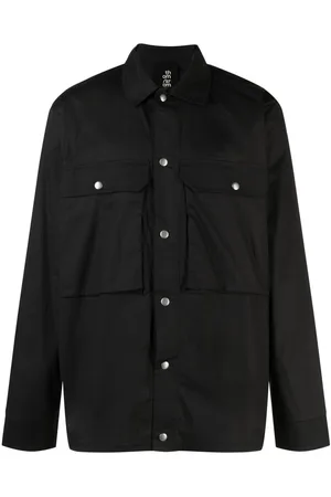 THOM KROM Long-sleeved press-stud shirt