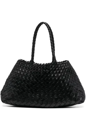 Dragon Diffusion Santa Croce interwoven leather tote bag
