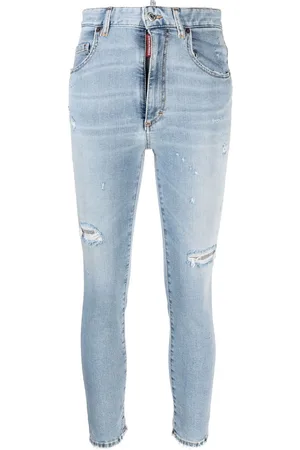 Dsquared2 Logo-tag distressed skinny jeans