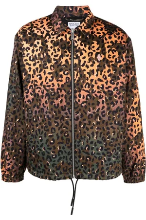 MARCELO BURLON Graphic-print zip-fastening jacket
