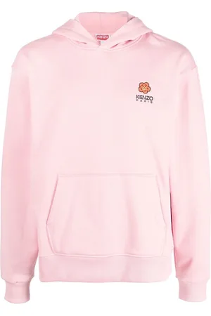 Kenzo Logo-embroidered long-sleeved hoodie