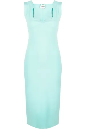 Roland Mouret Sweetheart-neck midi dress