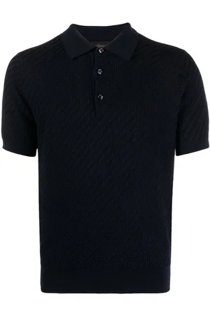 BRIONI Waffle-knit polo shirt