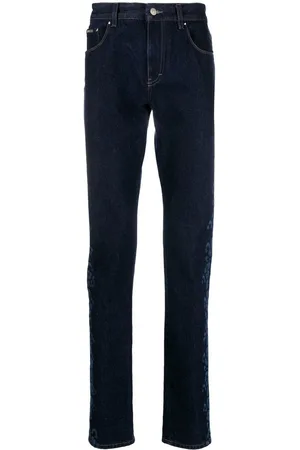 Roberto Cavalli Leopard print straight-leg jeans