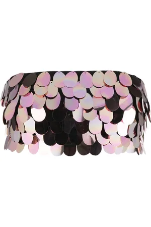 Ilkyaz Ozel Sirena sequin-embellished crop top