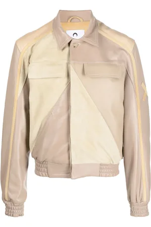 Marine Serre Patchwork deadstock leather jacket