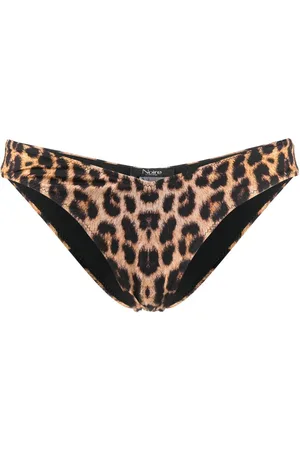 Noire Swimwear Leopard-print bikini bottoms