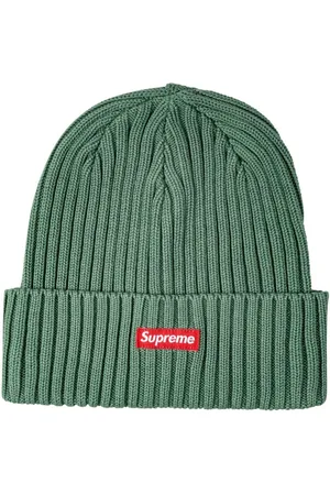Supreme Overdyed ribbed-knit beanie