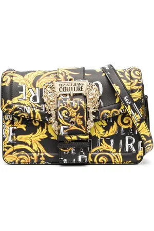 VERSACE Barocco-print buckle-detail crossbody bag