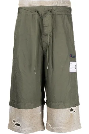 Maison Mihara Yasuhiro Layered drawstring shorts