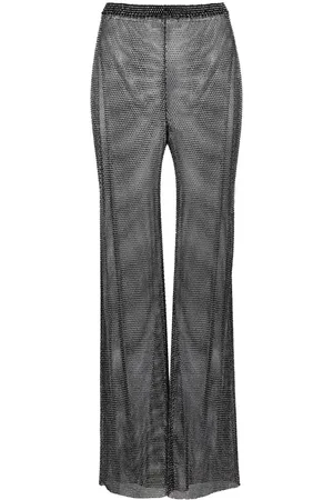 SANTA BRANDS Rhinestone-embellished straight trousers