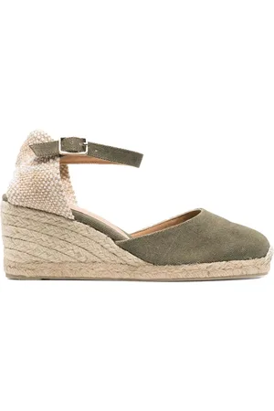 Castaner 70mm raffia wedge espadrilles