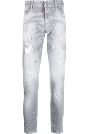 Dsquared2 Mid-rise distressed skinny jeans