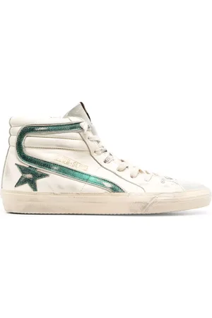 Golden Goose Slide distressed high-top sneakers