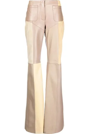 Marine Serre Wide-leg panelled trousers