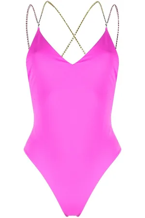 GCDS Crystal-embellished strap one-piece