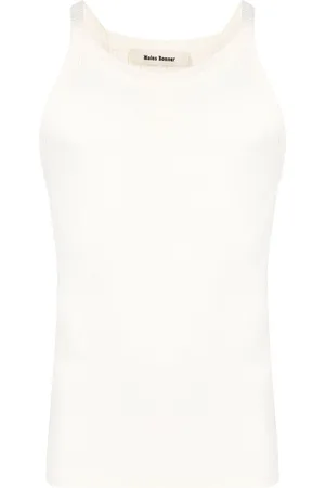 WALES BONNER Logo-embroidered ribbed tank top