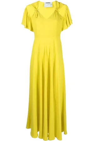 VIVETTA Ruched cut-out maxi dress