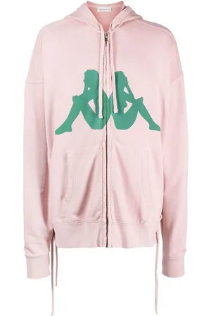 FAITH CONNEXION Logo-print zip-up hoodie