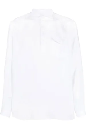 LARDINI Linen long-sleeve shirt