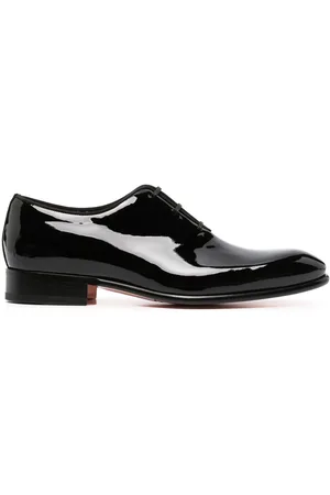 santoni Patent leather oxford shoes