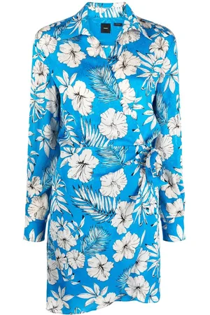 Pinko Floral-print wrap style dress