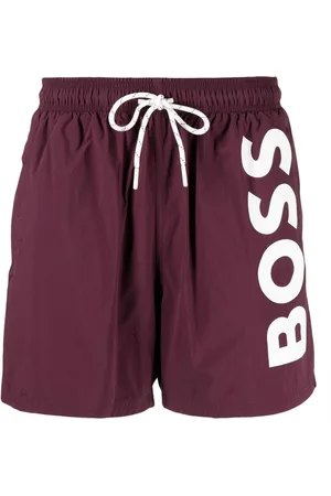 HUGO BOSS Logo-print swim shorts
