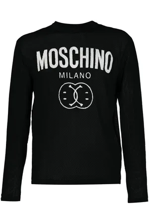 Moschino Logo-knit cotton jumper