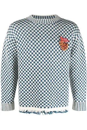 BODE Talsi checkerboard-pattern sweater