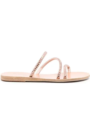 Ancient Greek Sandals Polytimi crystal-embellished sandals