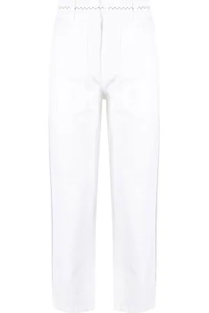 NICK FOUQUET Embroidered straight-leg trousers
