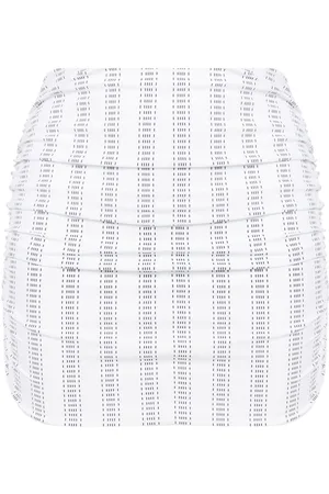 AMIR SLAMA Stripe-print mini skirt