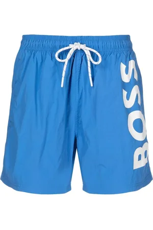 HUGO BOSS Octopus logo-print swim shorts