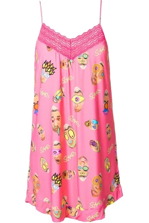AMIR SLAMA Graphic-print camisole nightdress