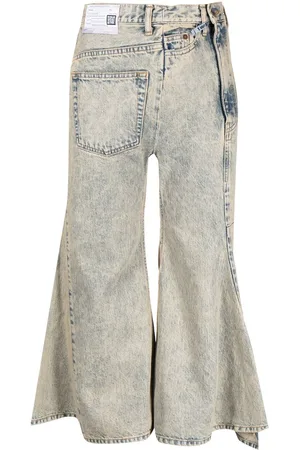 Maison Mihara Yasuhiro Cropped flared denim jeans