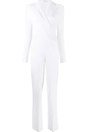 TALBOT RUNHOF Long-sleeve wrap-design jumpsuit