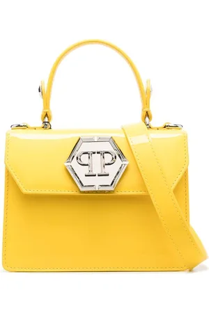 Philipp Plein Logo-plaque patent-leather handbag