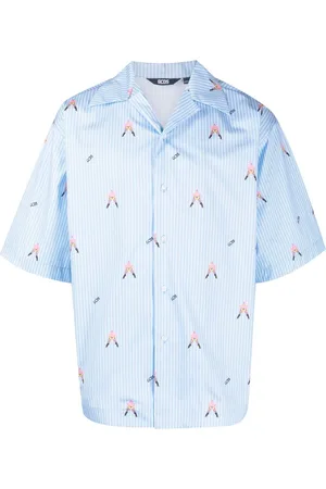 GCDS Print short-sleeved shirt