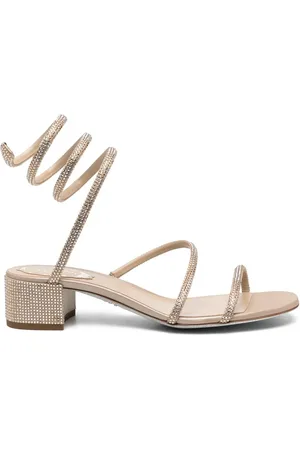 RENE CAOVILLA Crystal-embellished heeled sandals