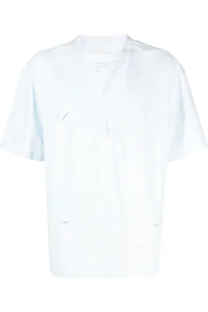 Feng Chen Wang Double-layer distressed effect T-shirt